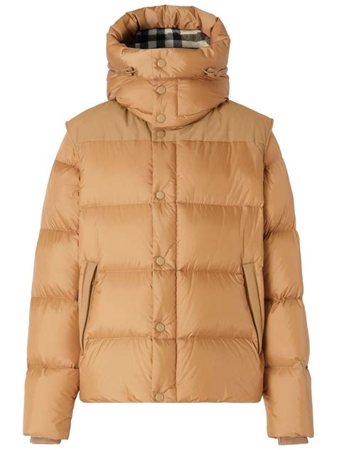 burberry jacket removable sleeves|farfetch burberry puffer jacket.